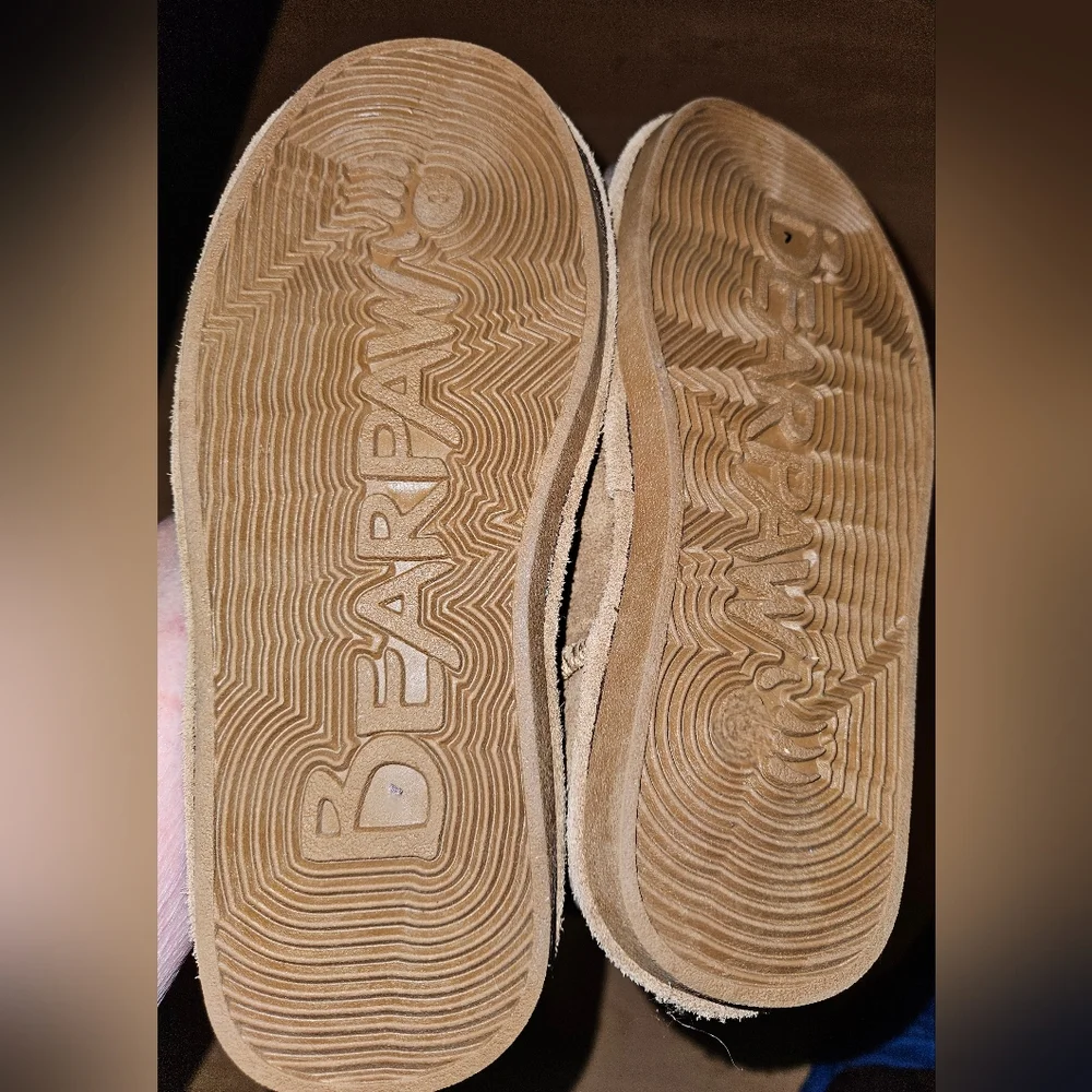 Bearpaw Fur Lined Ankle Slip On Boot Sz35/US3